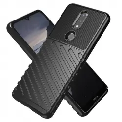 Avizar Funda Antigolpes Antideslizante Delgada Ligera Negra para Nokia 2.4