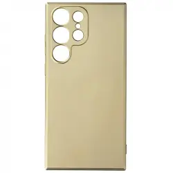 Carcasa Para Samsung Galaxy S23 Ultra Efecto Metálico Interior Suave Oro