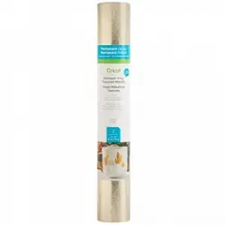 Cricut Textured Vinilo Adhesivo Permanente 30.5 x 122 cm Platino
