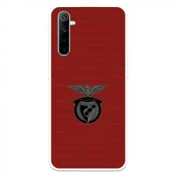 Funda Para Realme 6 Del Escudo Fondo Granate - Licencia Oficial Benfica