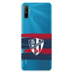 Funda Para Realme C3 Del Huesca Rayas Transparente - Licencia Oficial Sd Huesca