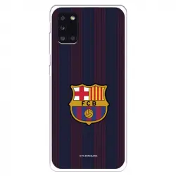 Funda Para Samsung Galaxy A31 Del Barcelona Rayas Blaugrana - Licencia Oficial Fc Barcelona