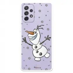 Funda Para Samsung Galaxy A72 5g Oficial De Disney Olaf Transparente - Frozen
