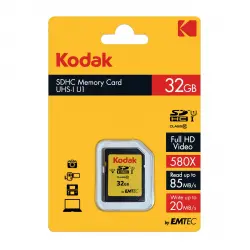 Kodak - Tarjeta De Memoria SDHC De 32 GB Clase 10 U1