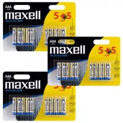 Maxell LR03 Pilas Alcalinas AAA 1.5V 30 Unidades
