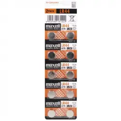 Maxell LR44 Pack 10 Pilas de Botón 1.5V
