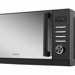 Microondas con grill - Koenic KMWG 2322 DB, 900 W, 5 potencias, 8 programas automáticos, 23 l, Negro