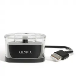 Ailoria Shine Bright Estación de Carga Inductiva USB Eclipse Black para Cepillo Eléctrico