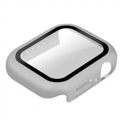 Avizar Carcasa con Cristal Protector Rígido Ultrafino Blanco para Apple Watch Serie 7 (41mm)