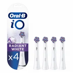 Braun - Pack De 4 Cabezales De Recambio Oral B - IO Radiant White