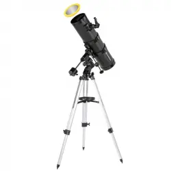 Bresser Spica Telescopio Reflector 130/1000 EQ3 con Filtro Solar y Adaptador para Móvil