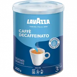 Café molido - Lavazza DEK café en lata con sabor suave y descafeinado de 250g