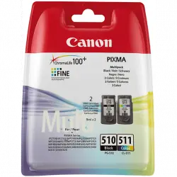 Cartucho de Tinta - Canon PG-510 / CL-511 Multi pack Paquete 2