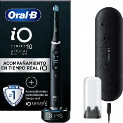 Cepillo eléctrico - Oral-B iO 10, Guía a tiempo real, 7 Modos, Sensor de presión, Cosmic Black