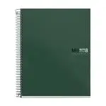 Cuaderno A5 microperforado Miquelrius cuadrícula 5 mm Verde