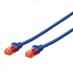 Ewent Cable de Red RJ45 Cat 6 U/UTP 1m Azul