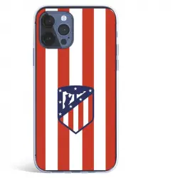 Funda Oficial Atlético de Madrid del Atleti Escudo Rojiblanco para iPhone 12 Pro