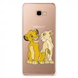 Funda Oficial Disney Simba Y Nala Transparente Para Samsung Galaxy J4 Plus - El Rey León