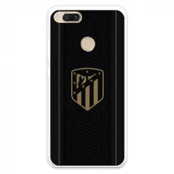 Funda Para Xiaomi Mi A1 Del Atleti Escudo Dorado Fondo Negro - Licencia Oficial Atlético De Madrid