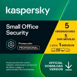 Kaspersky Small Office Security 5 Dispositivos 5 Móviles 1 Servidor 2 Años Licencia Digital