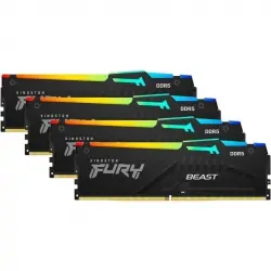 Kingston FURY Beast RGB DDR5 5200MHz 128GB 4x32GB CL40