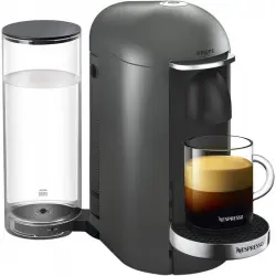 Krups Nespresso Vertuo Plus Cafetera de Cápsulas Titanio