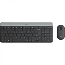 Logitech MK470 Combo Teclado Inalámbrico Grafito Layout QWERTY Italiano + Ratón Inalámbrico