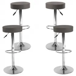 Packs Taburetes Altos - Pack 4 Taburetes Kros - Gris