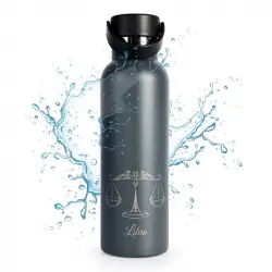 Runbott Zodiac Botella Térmica Sport De 0.6l Con Interior Cerámico Libra Antracita