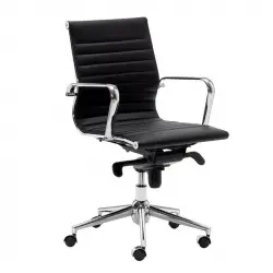 Sillón De Dirección Londres Respaldo Bajo Negro