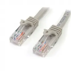 Startech 45PAT15MGR Cable de Red Cat 5e UTP Patch Snagless RJ-45 Sin Enganches 15m Gris