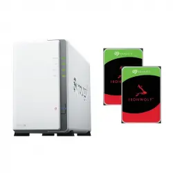 Synology DiskStation DS223j NAS + 2x Discos Duros 2TB Seagate IronWolf