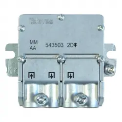 Televes Repartidor Distribuidor 2 Salidas 4.3/4 dB EasyF Gris
