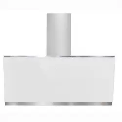 Amsta Amhiv90fajw Campana Inclinada Decorativa 90 Cm 650 M³/h 3 Velocidades + Función Intensa Blanco