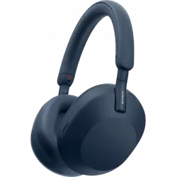 Auriculares inalámbricos - Sony WH1000XM5L, Cancelación ruido (Noise Cancelling), 30h, Hi-Res, Carga Rápida, Con Asistente, Bluetooth, Diadema, Azul