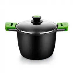 BRA Prior Olla Alta con Tapa Cristal Aluminio Fundido 20cm
