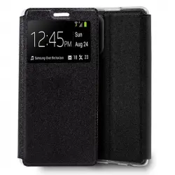 Cool Funda Flip Cover Liso Negro para Samsung Galaxy Note 20 Ultra