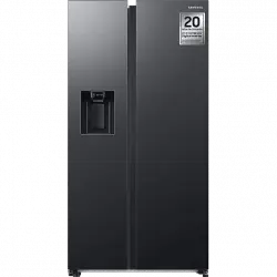 Frigorífico americano - Samsung SMART AI RS68CG885DB1EF, No Frost, 178 cm, 634l, Metal Cooling, WiFi, Dispensador de hielo & agua, Grafito