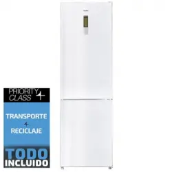 Frigorifico Combi Sauber Scc201w Total Nofrost Pc Alto 200 Cm Ancho 60 Cm Cristal Blanco