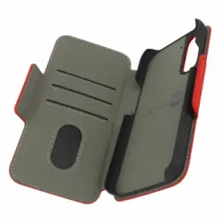 Funda Doro 8050 Tarjetero 2 Lengüetas Magnéticas Wallet Case Original - Rojo