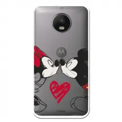 Funda Para Motorola Moto G5s Oficial De Disney Mickey Y Minnie Beso - Clásicos Disney
