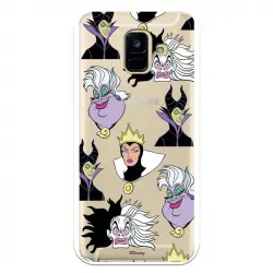 Funda Para Samsung Galaxy A6 2018 Oficial De Disney Villanas Patrón - Villanas Disney