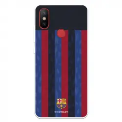Funda Para Xiaomi Mi A2 Del Fc Barcelona Fondo Rayas Verticales - Licencia Oficial Fc Barcelona