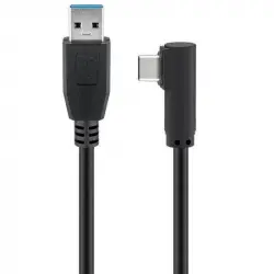 Goobay Cable Acodado USB 3.0 a USB-C 3.1 Macho/Macho 3m Negro