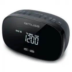 Muse Radio Reloj Despertador Dual Negro - M150cdb