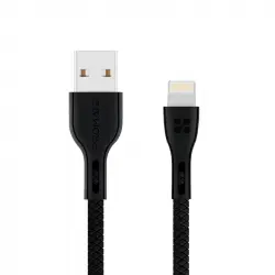 Promate Powerbeam-i Cable USB a Lightning Anti-enredo 1.2m Negro