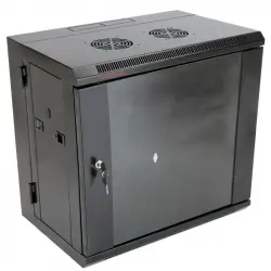 RackMatic SOHORack Armario Rack Mural Pivotante 19" 12U 620x400x640mm Negro