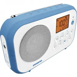 Sangean PR-D12BT Radio Digital Portátil Bluetooth Blanco/Azul