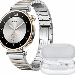 Smartwatch - Huawei Watch GT4, 41 mm, AMOLED, Hasta 7 días de autonomía, Plata