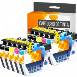 Cartuchos Tinta Compatible con Brother LC3217 Negro/Tricolor Pack 10